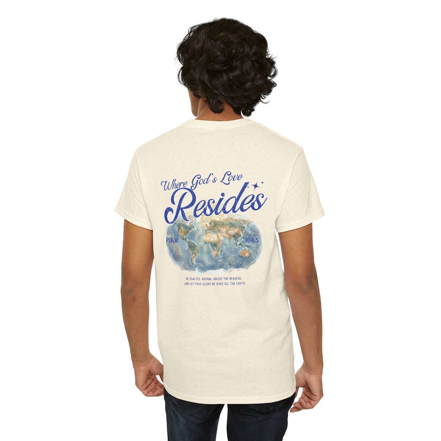 Where God’s Love Resides (Psalm 108:5) | Navy T-Shirt