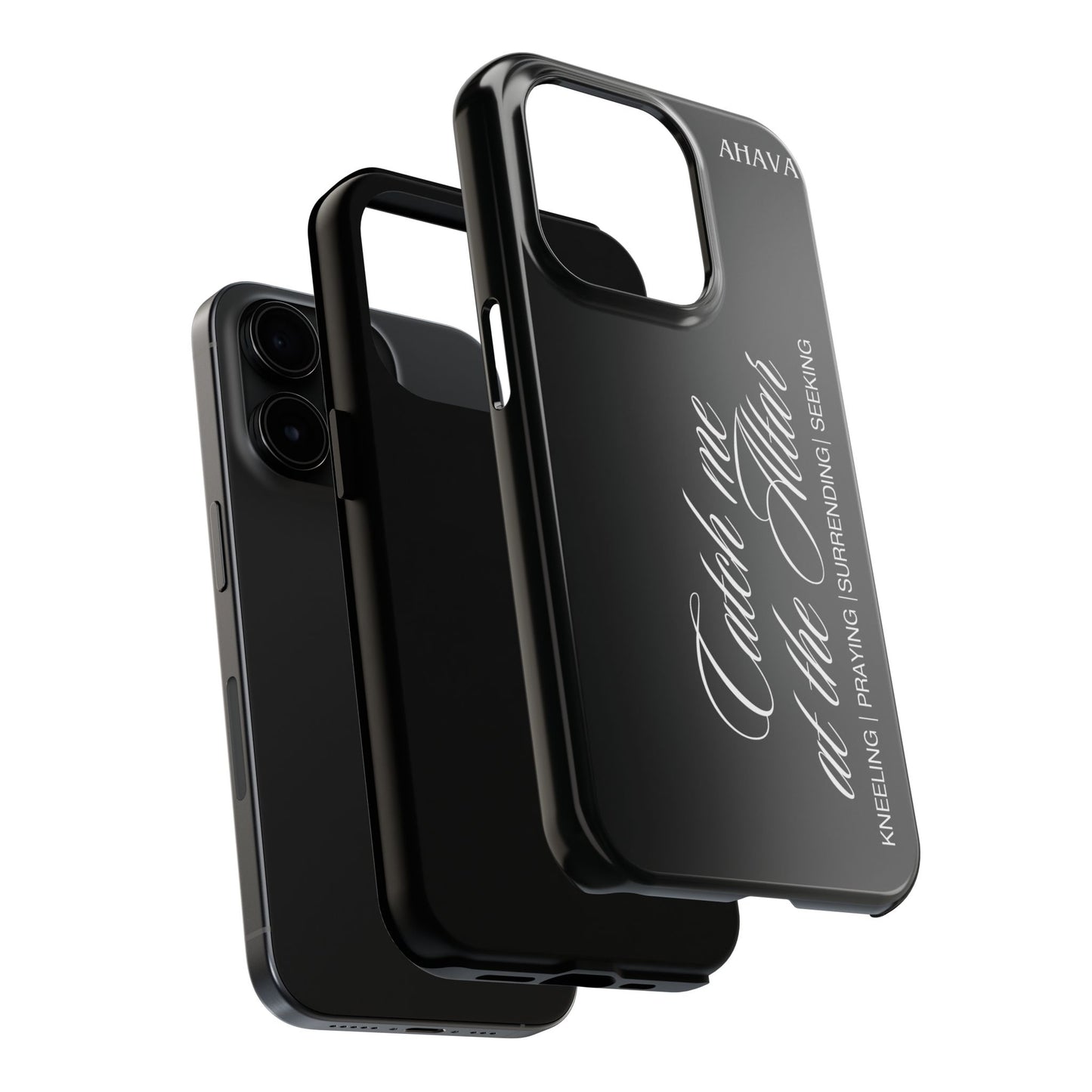 "Catch Me at the Altar" Black Phone Case