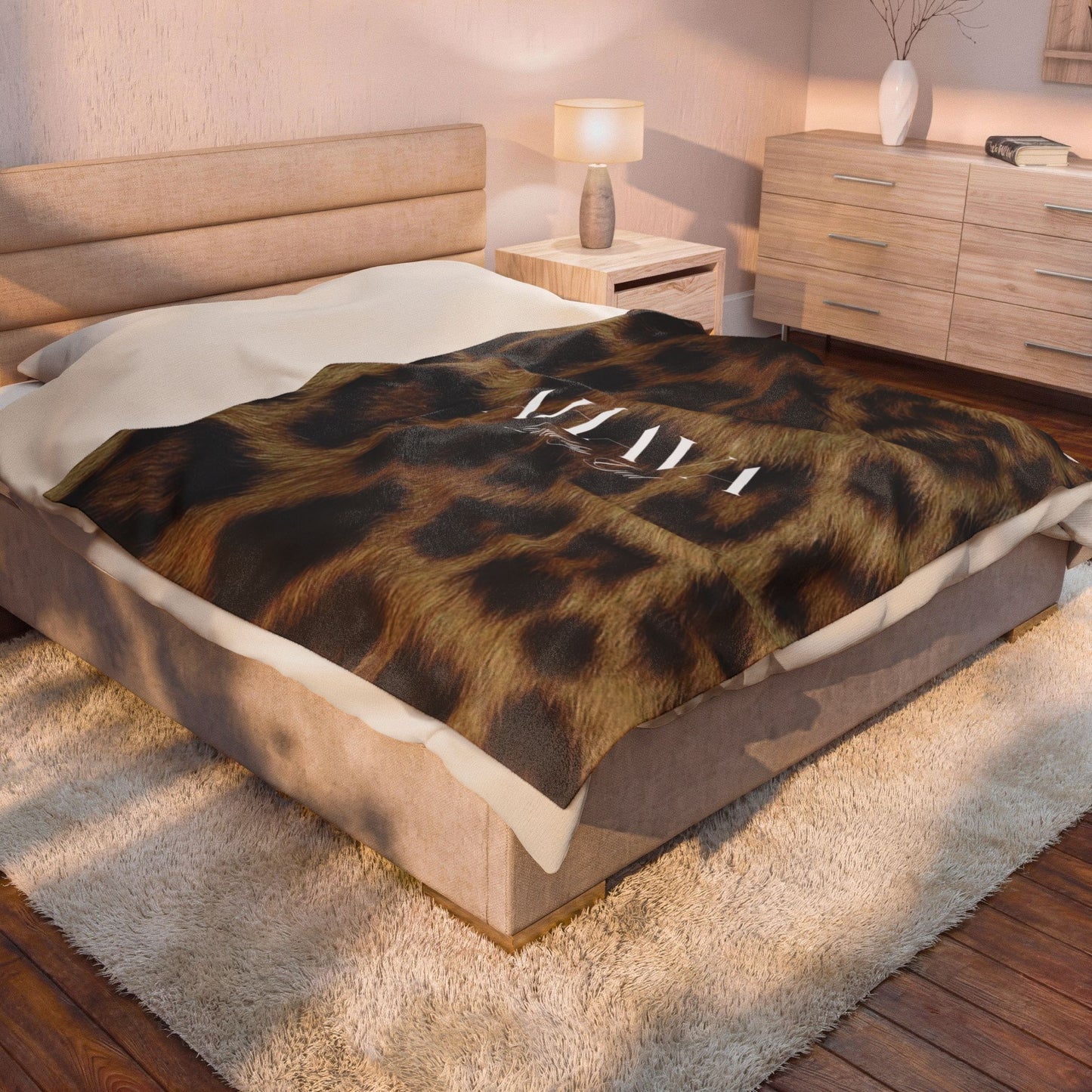 Ahava “Loved by God” Leopard Prayer Blanket
