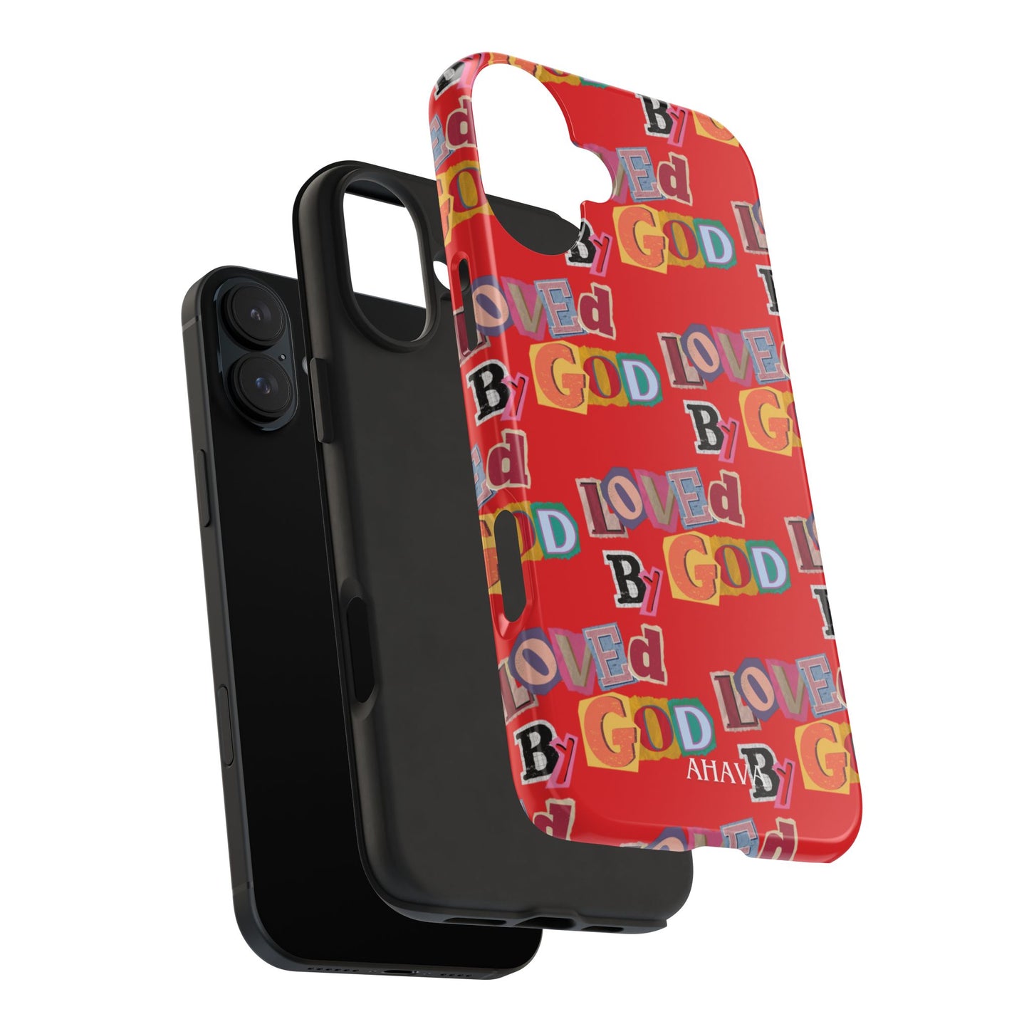 "Loved by God" Red Phone Case