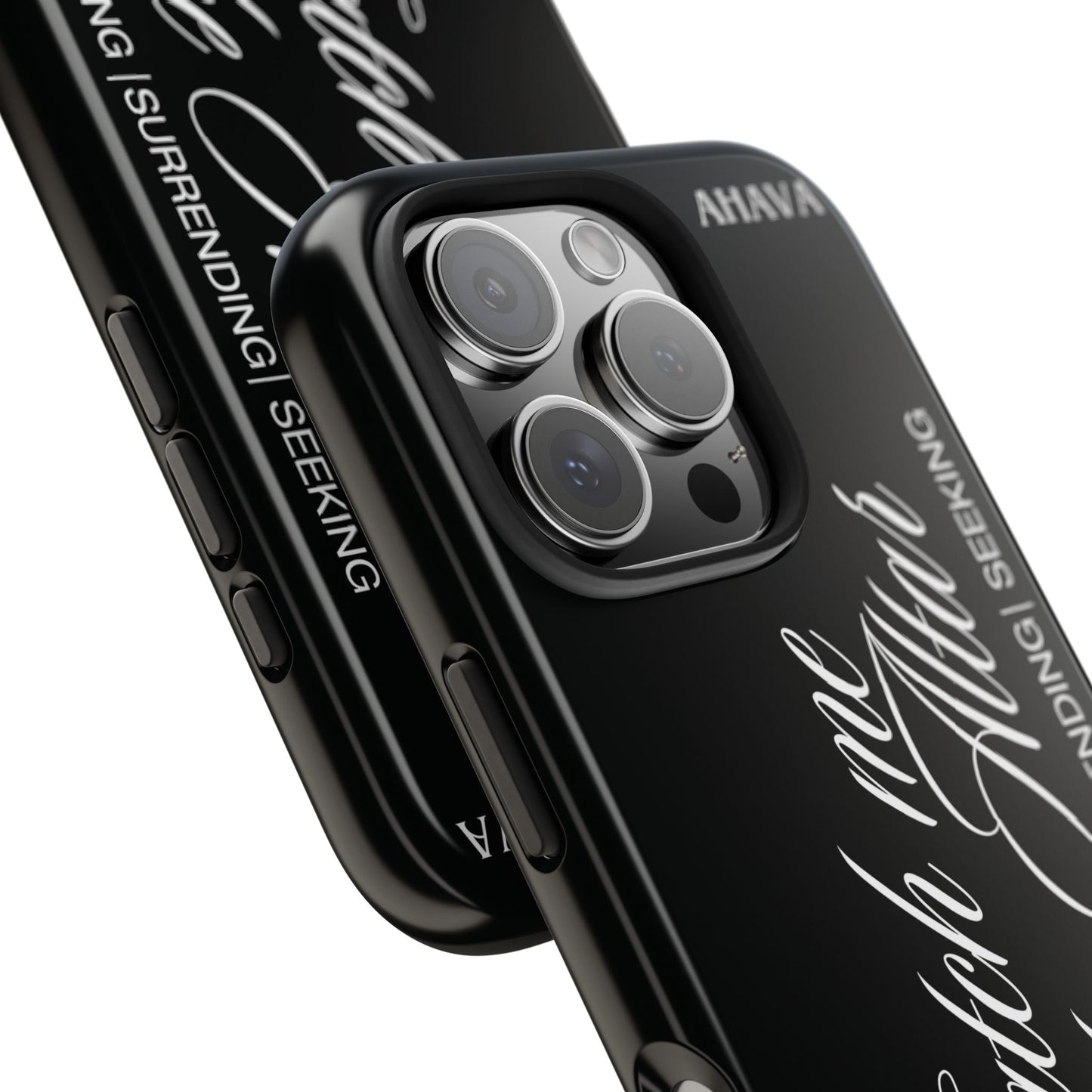 "Catch Me at the Altar" Black Phone Case