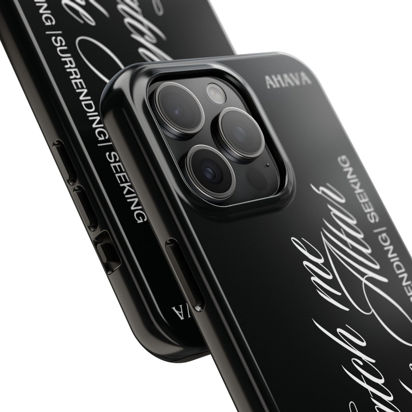 "Catch Me at the Altar" Black Phone Case