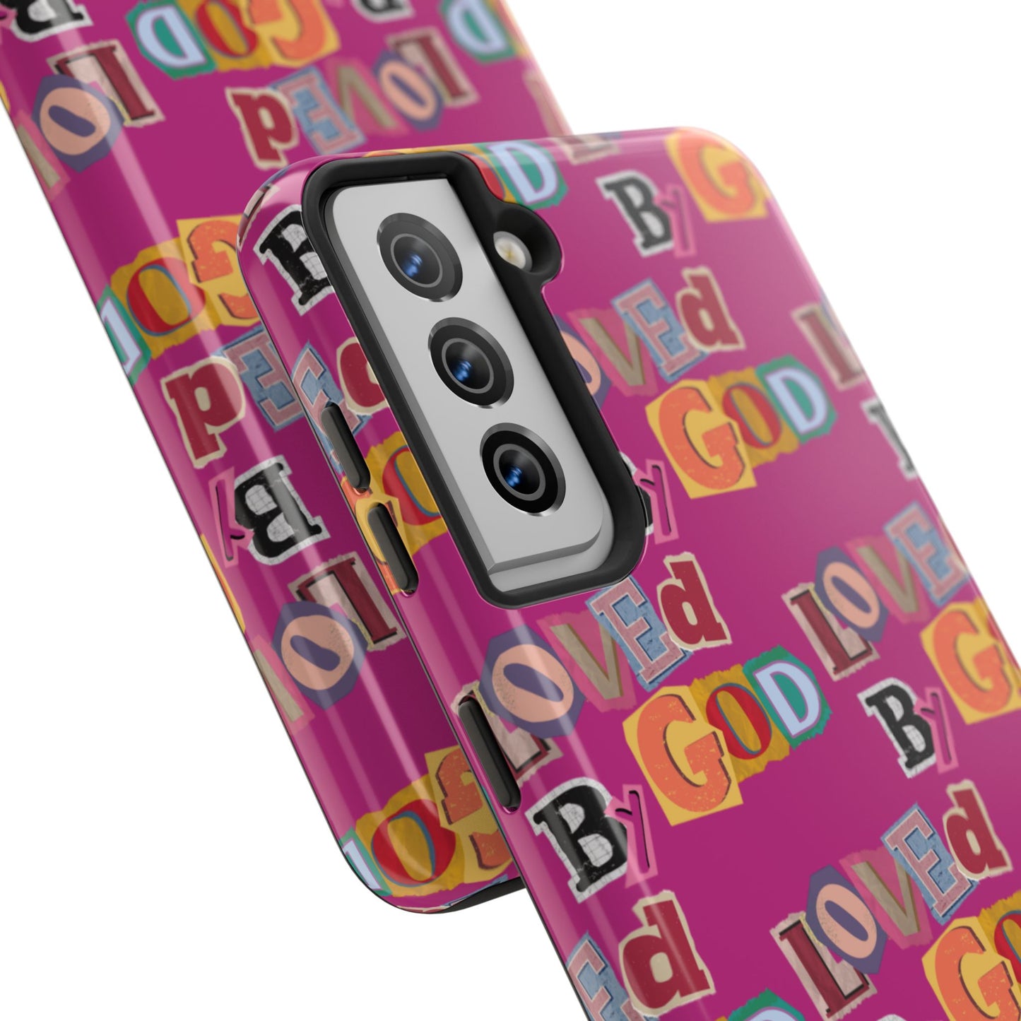"Loved by God" Pink Phone Case
