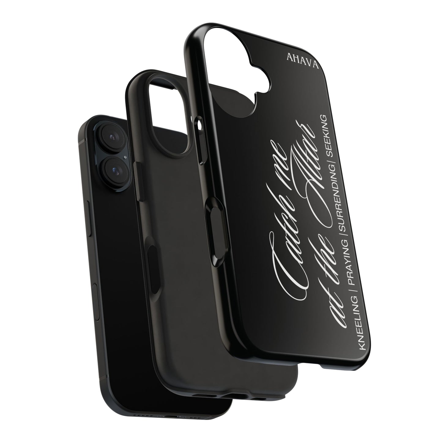 "Catch Me at the Altar" Black Phone Case