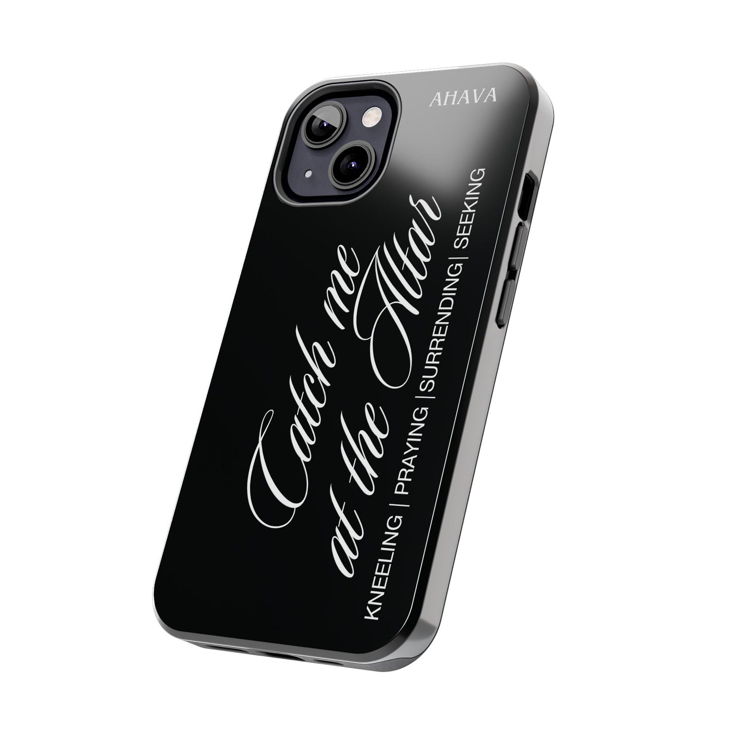 "Catch Me at the Altar" Black Phone Case