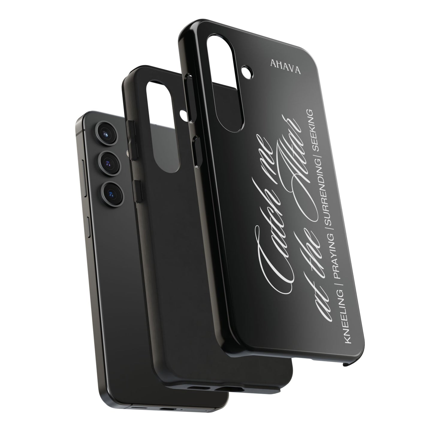 "Catch Me at the Altar" Black Phone Case