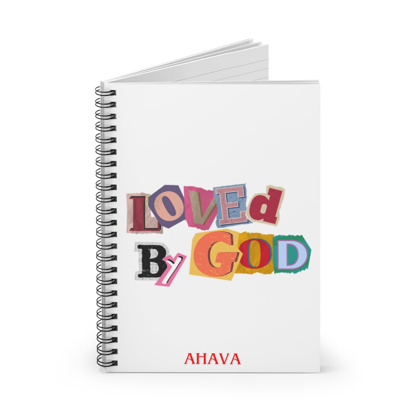 "Loved by God" White notebook