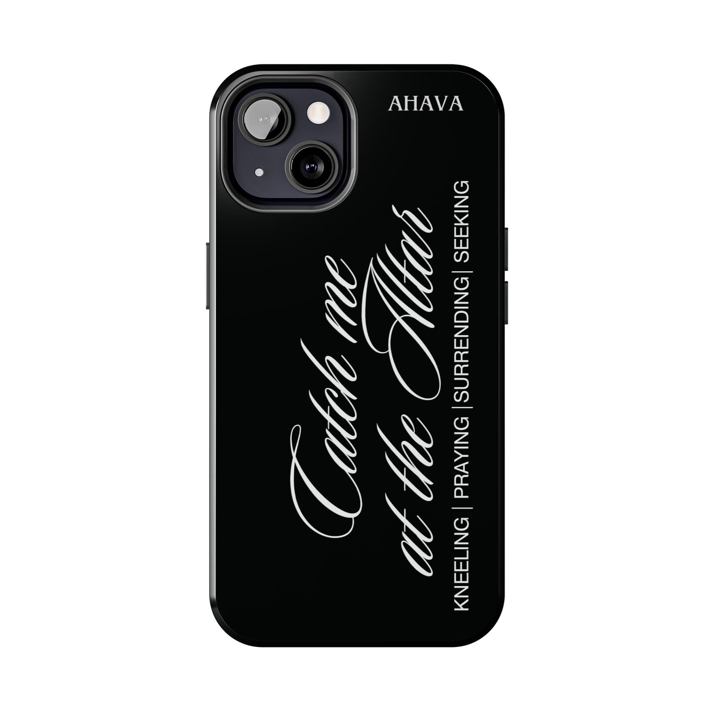 "Catch Me at the Altar" Black Phone Case