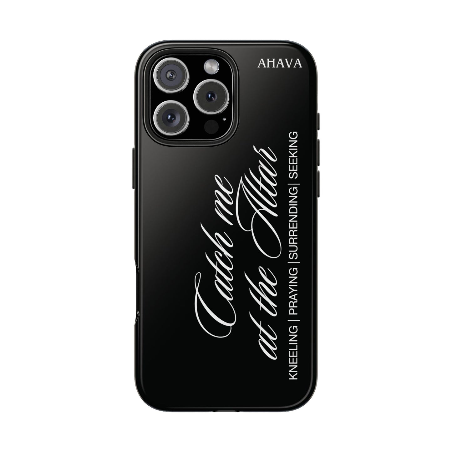 "Catch Me at the Altar" Black Phone Case