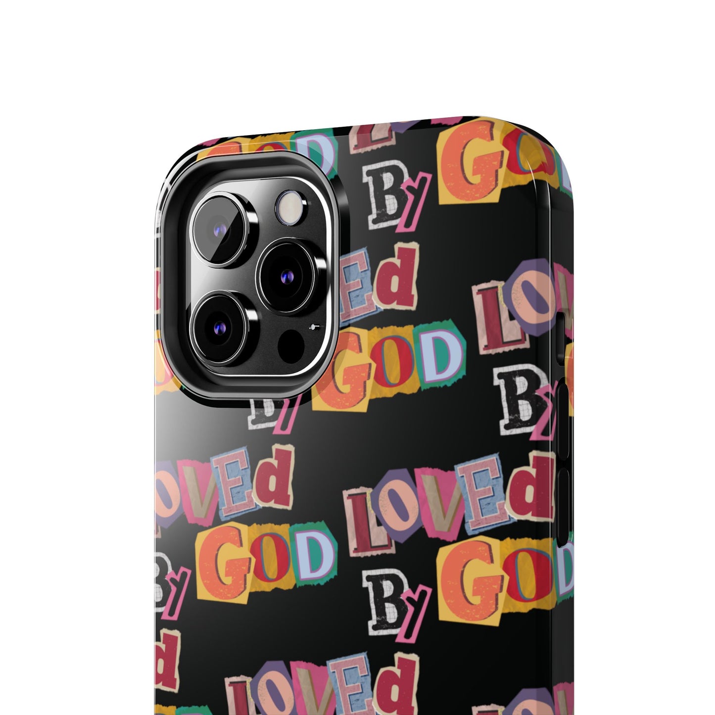"Loved by God" Black Phone Case