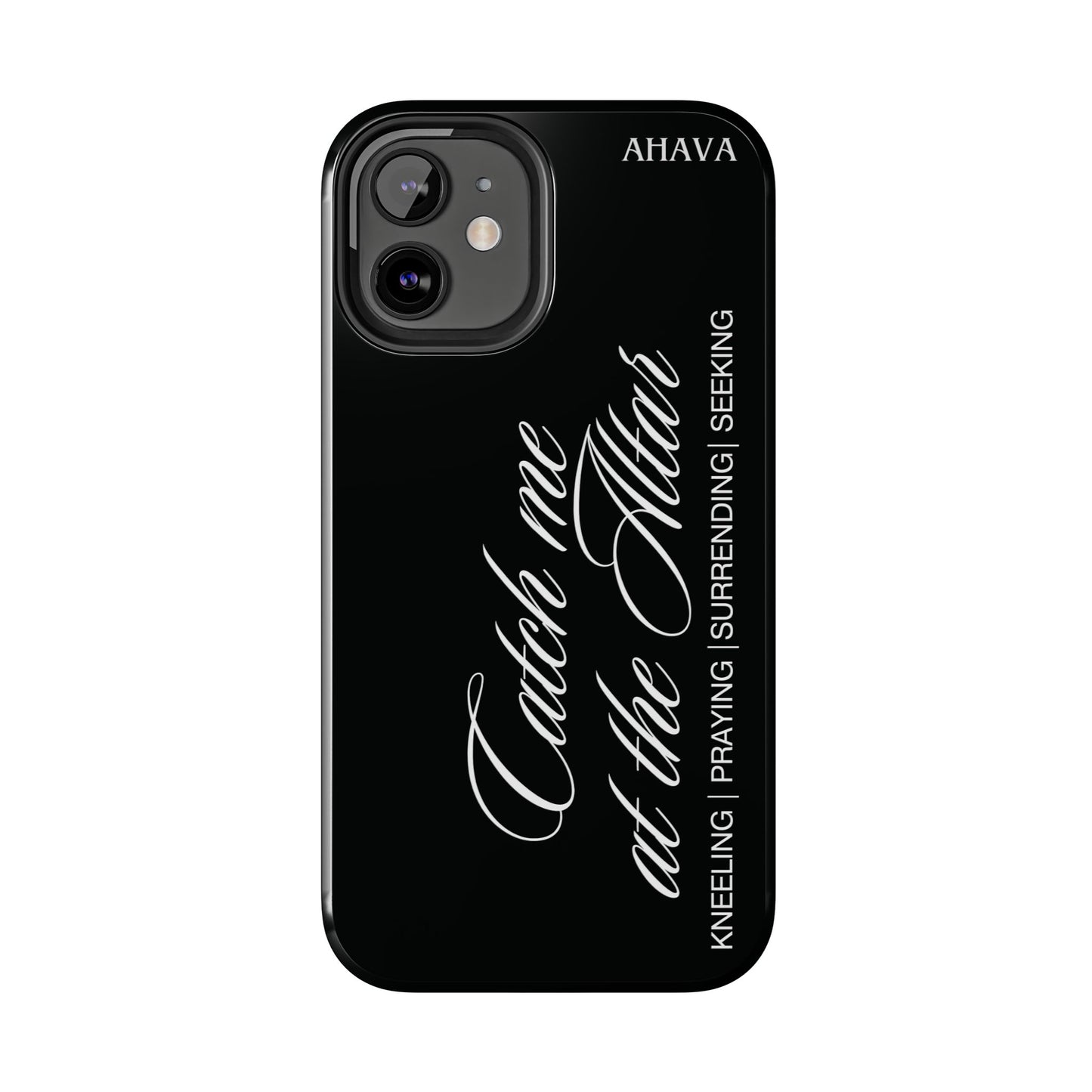 "Catch Me at the Altar" Black Phone Case
