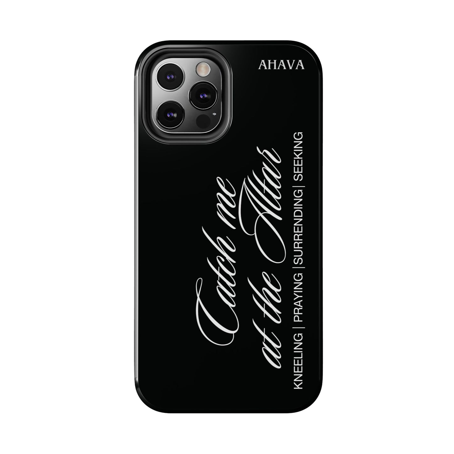 "Catch Me at the Altar" Black Phone Case