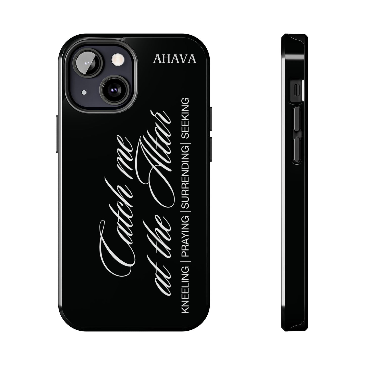 "Catch Me at the Altar" Black Phone Case