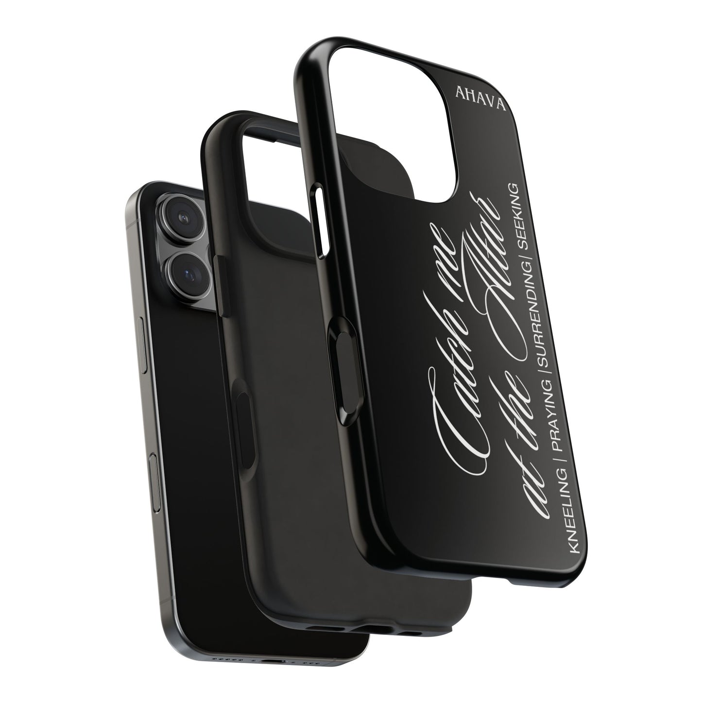 "Catch Me at the Altar" Black Phone Case