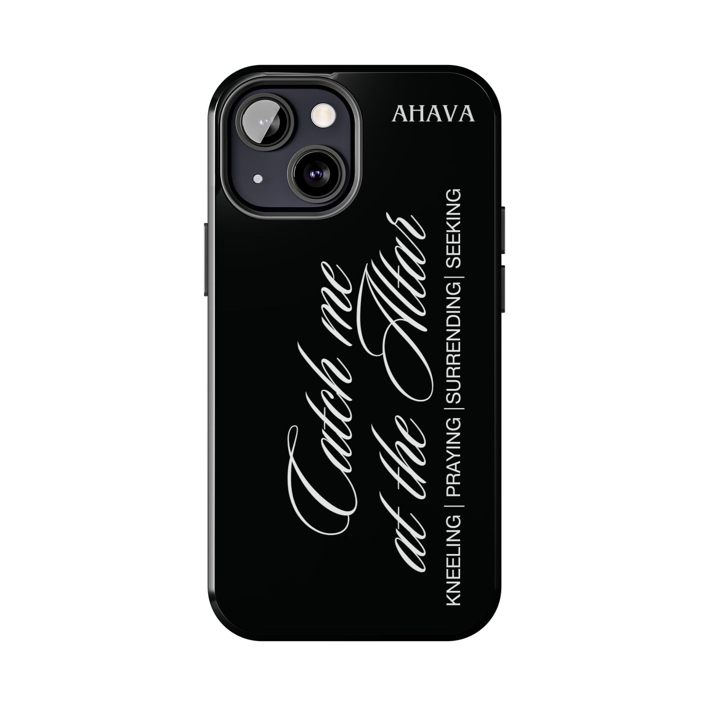 "Catch Me at the Altar" Black Phone Case