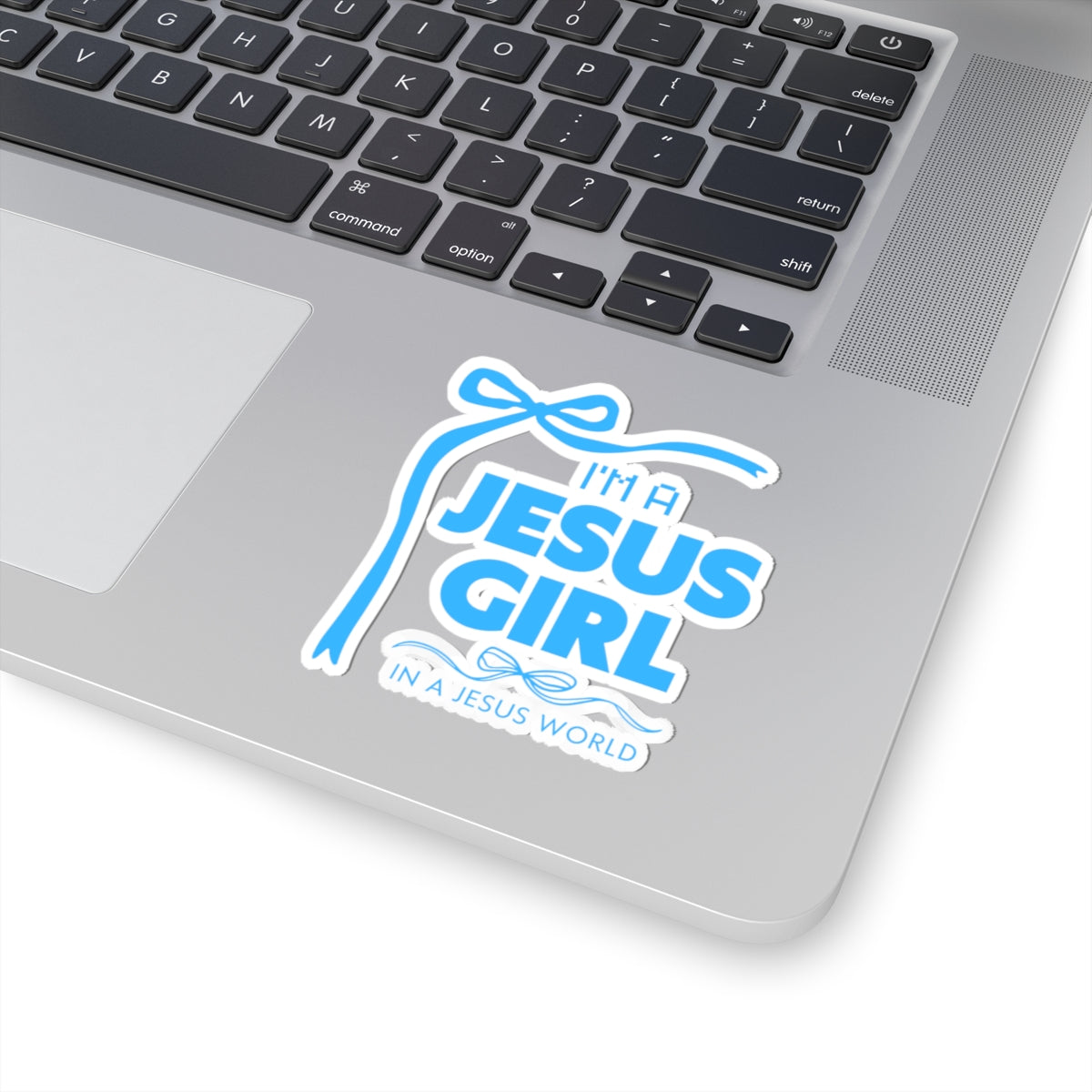 Jesus Girl sticker Blue