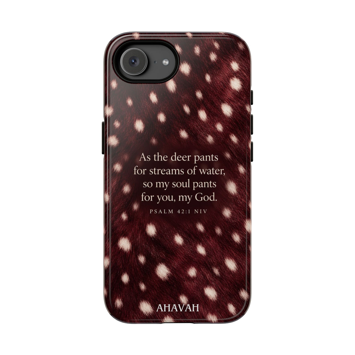 Psalm 42:1 Anointed Wine Fawn Phone Case