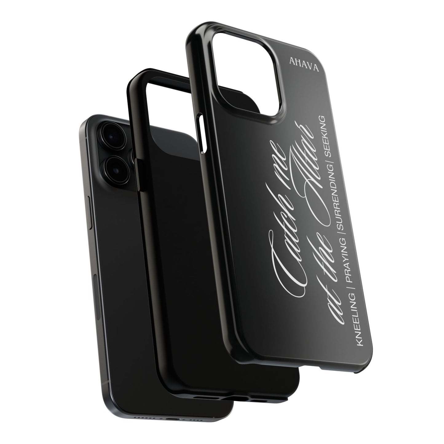 "Catch Me at the Altar" Black Phone Case