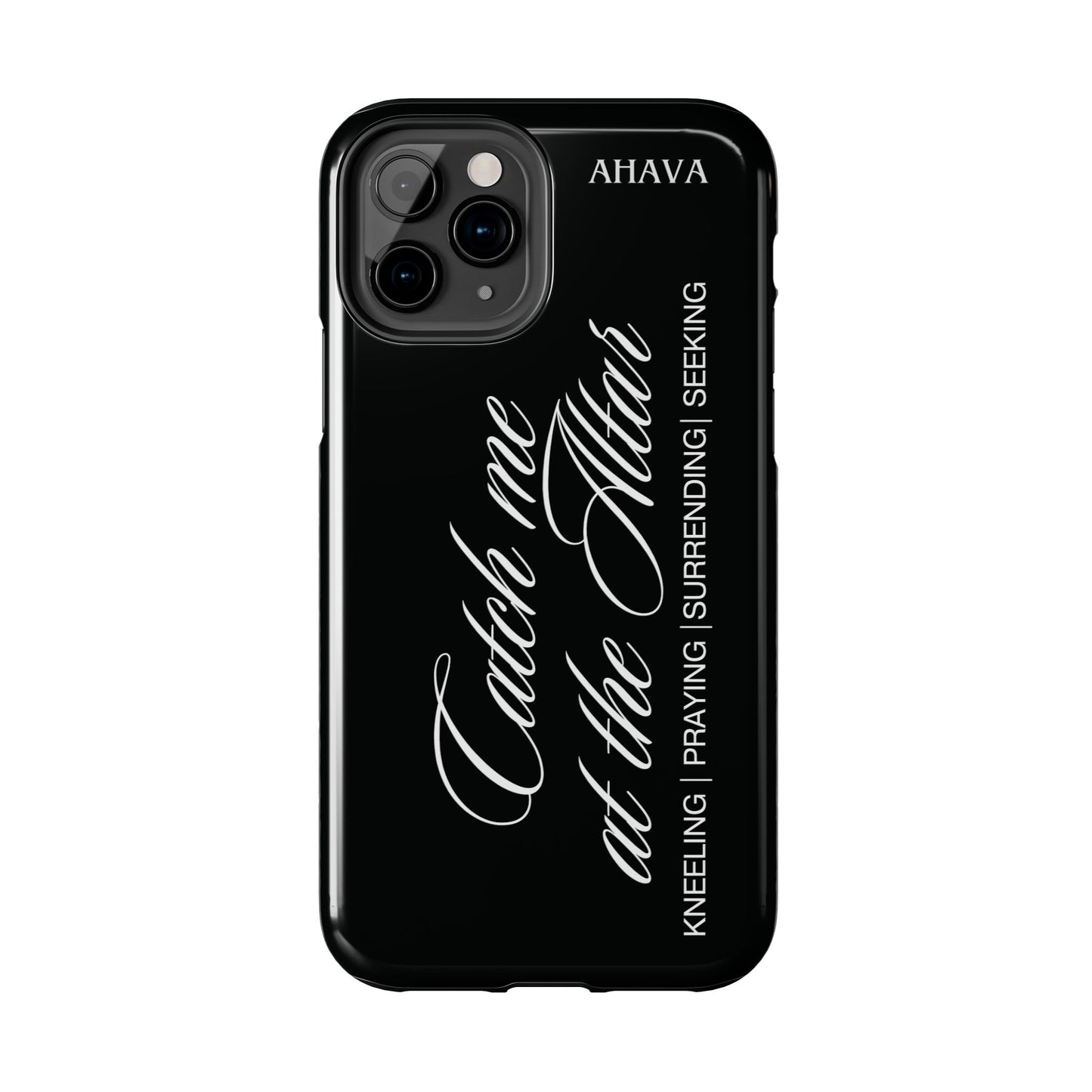 "Catch Me at the Altar" Black Phone Case