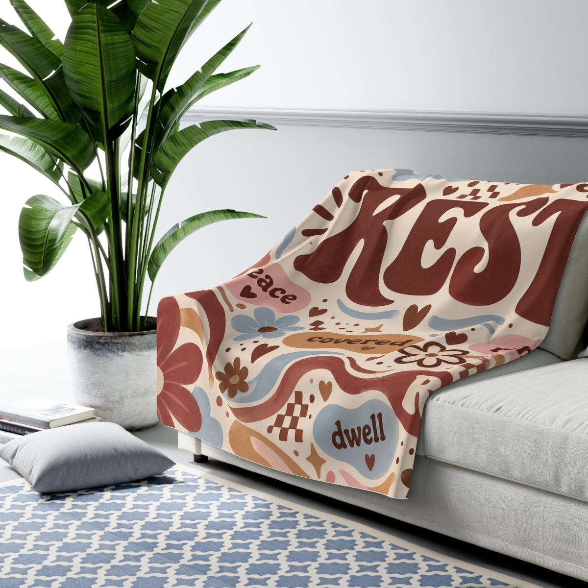 Rest Here Fleece Blanket