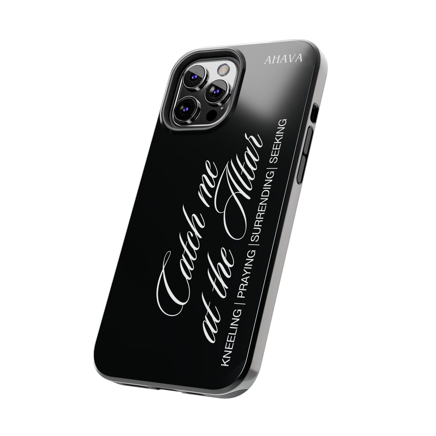 "Catch Me at the Altar" Black Phone Case