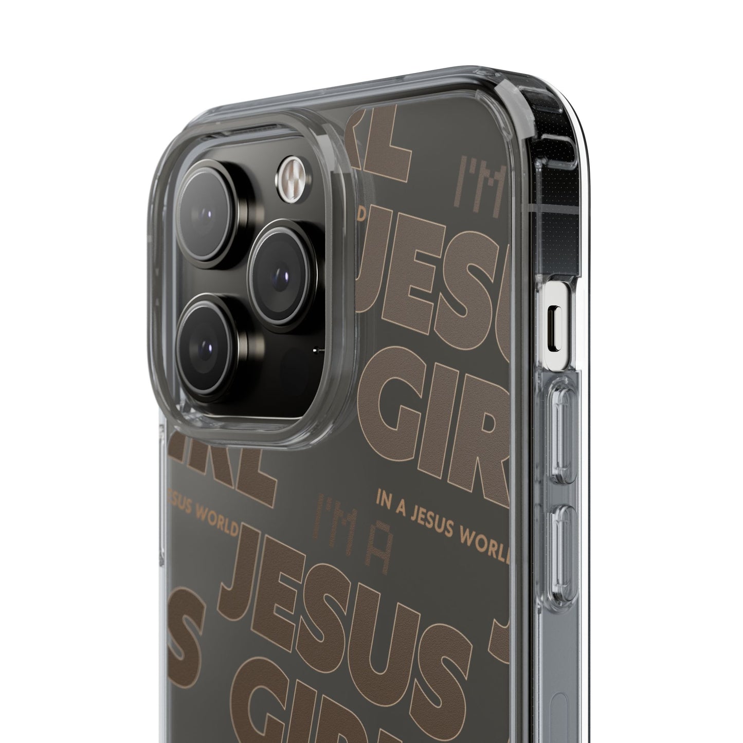 I'm a Jesus Girl Brown Case -Clear