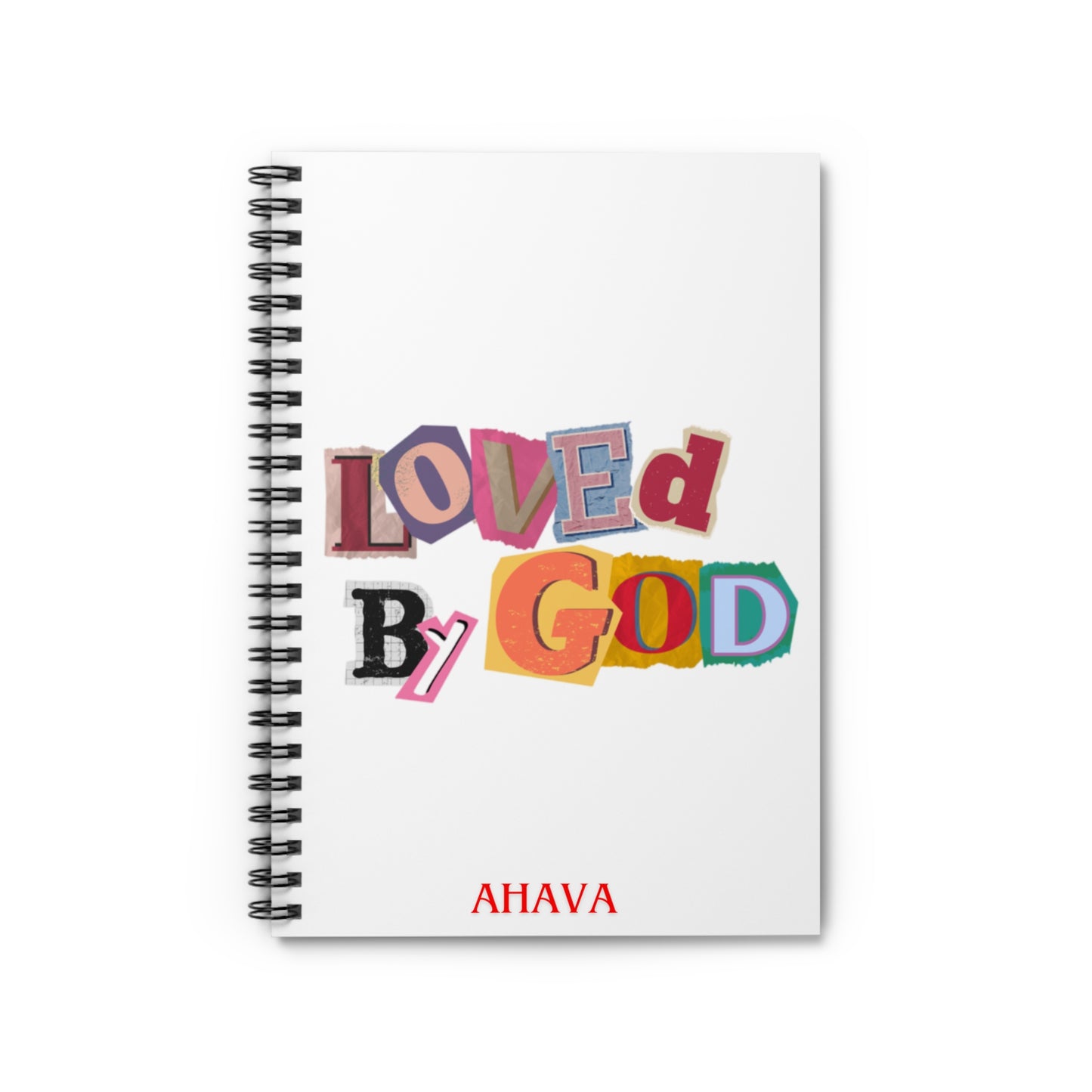 "Loved by God" White notebook