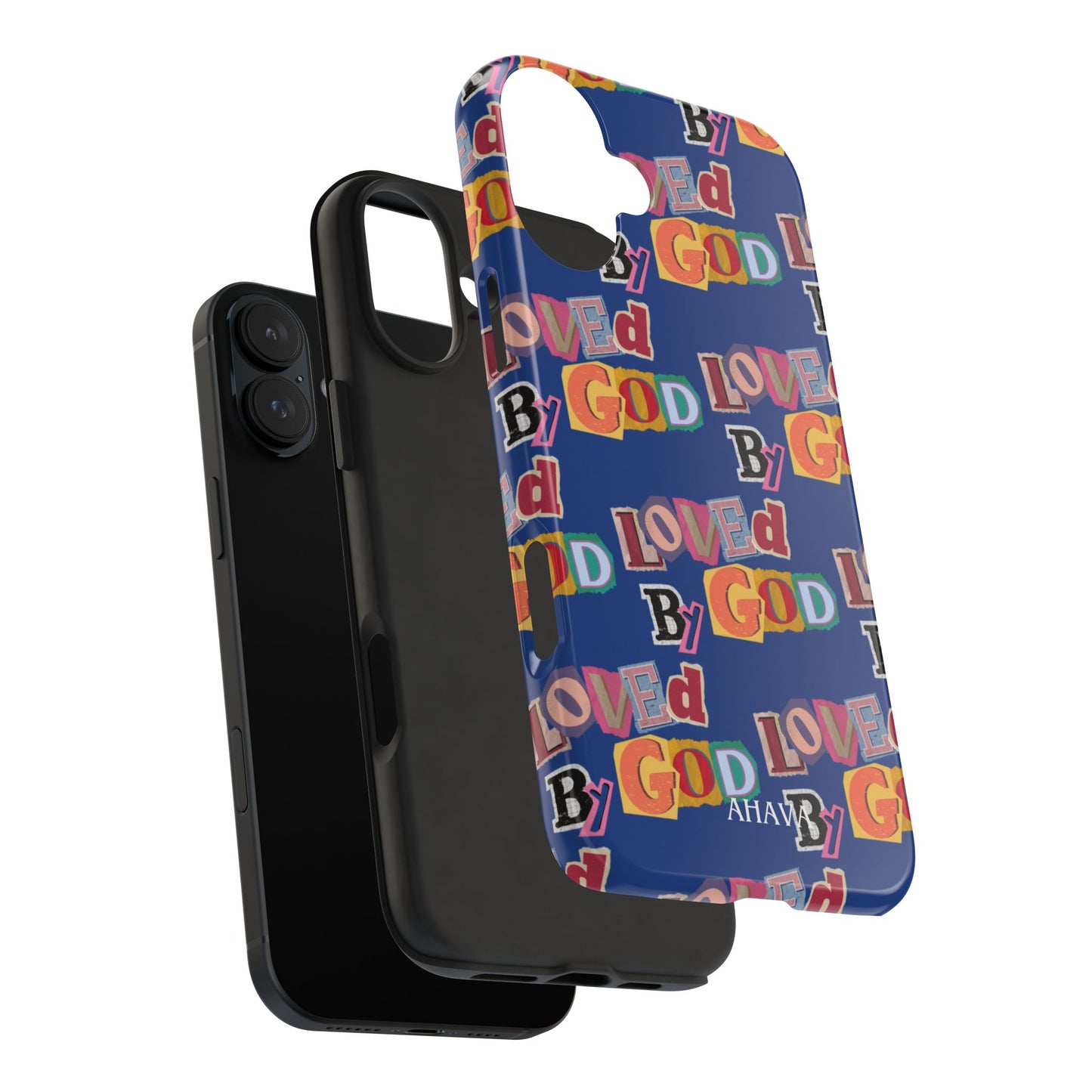"Loved by God" Blue Phone Case