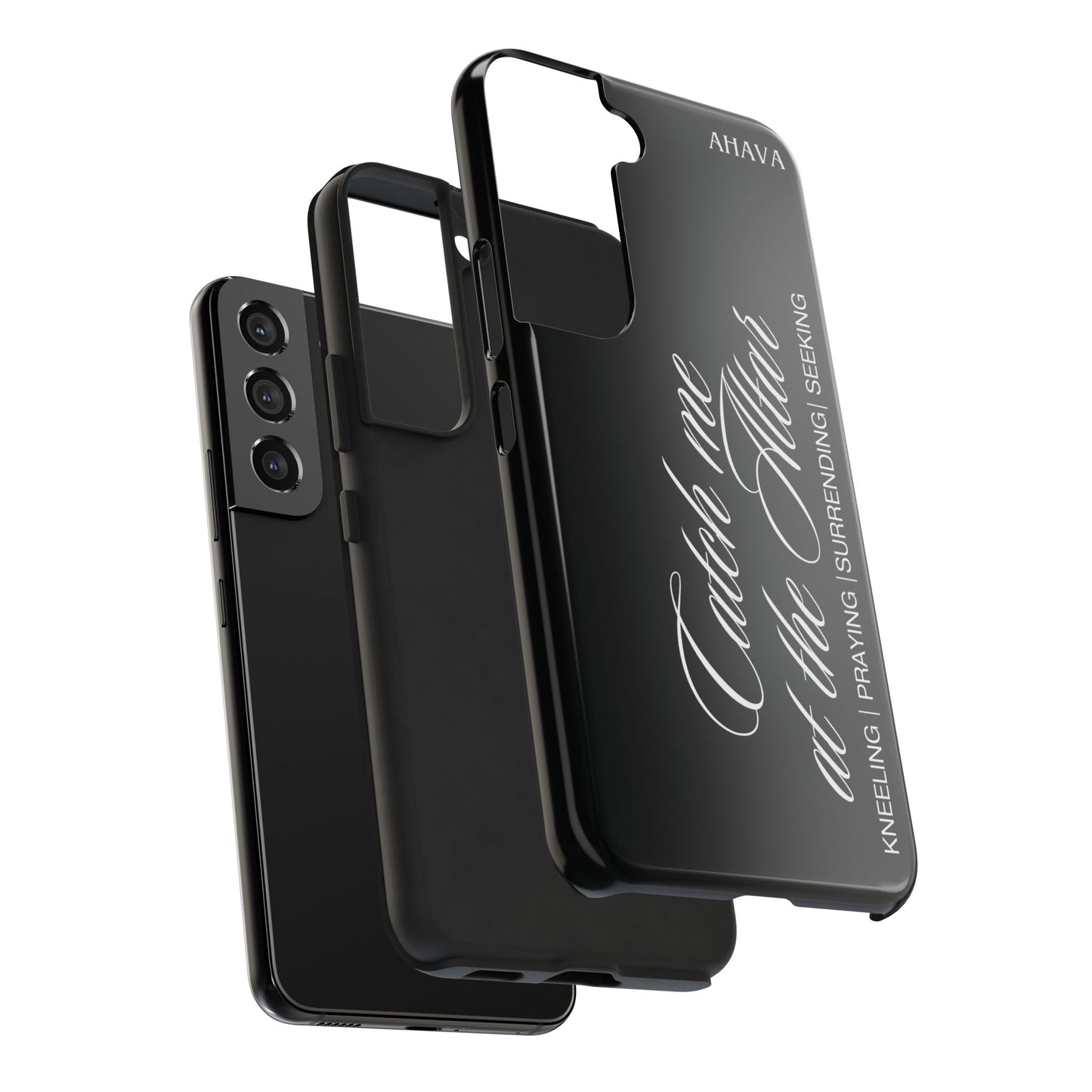"Catch Me at the Altar" Black Phone Case