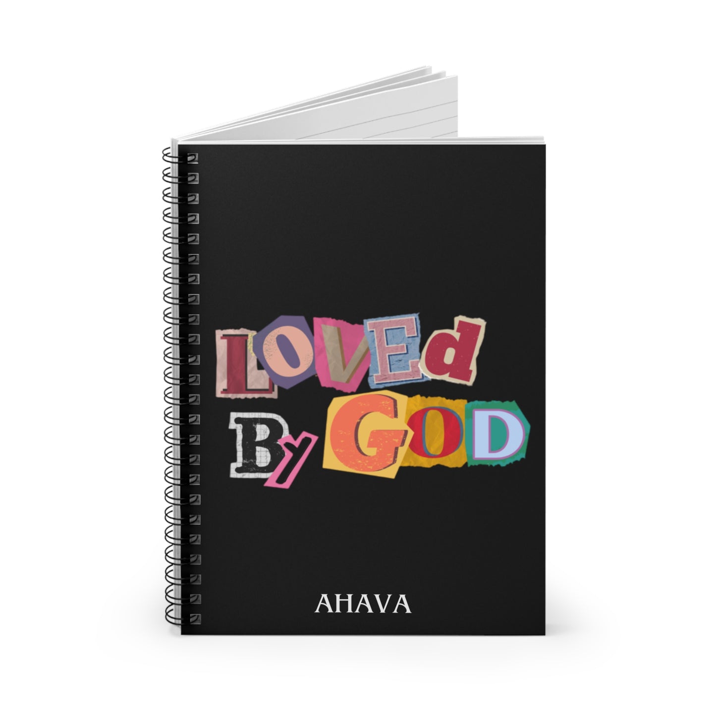 "Loved By God" Black Notebook