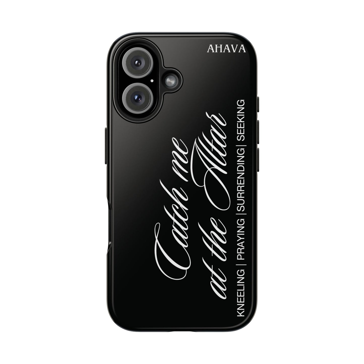 "Catch Me at the Altar" Black Phone Case