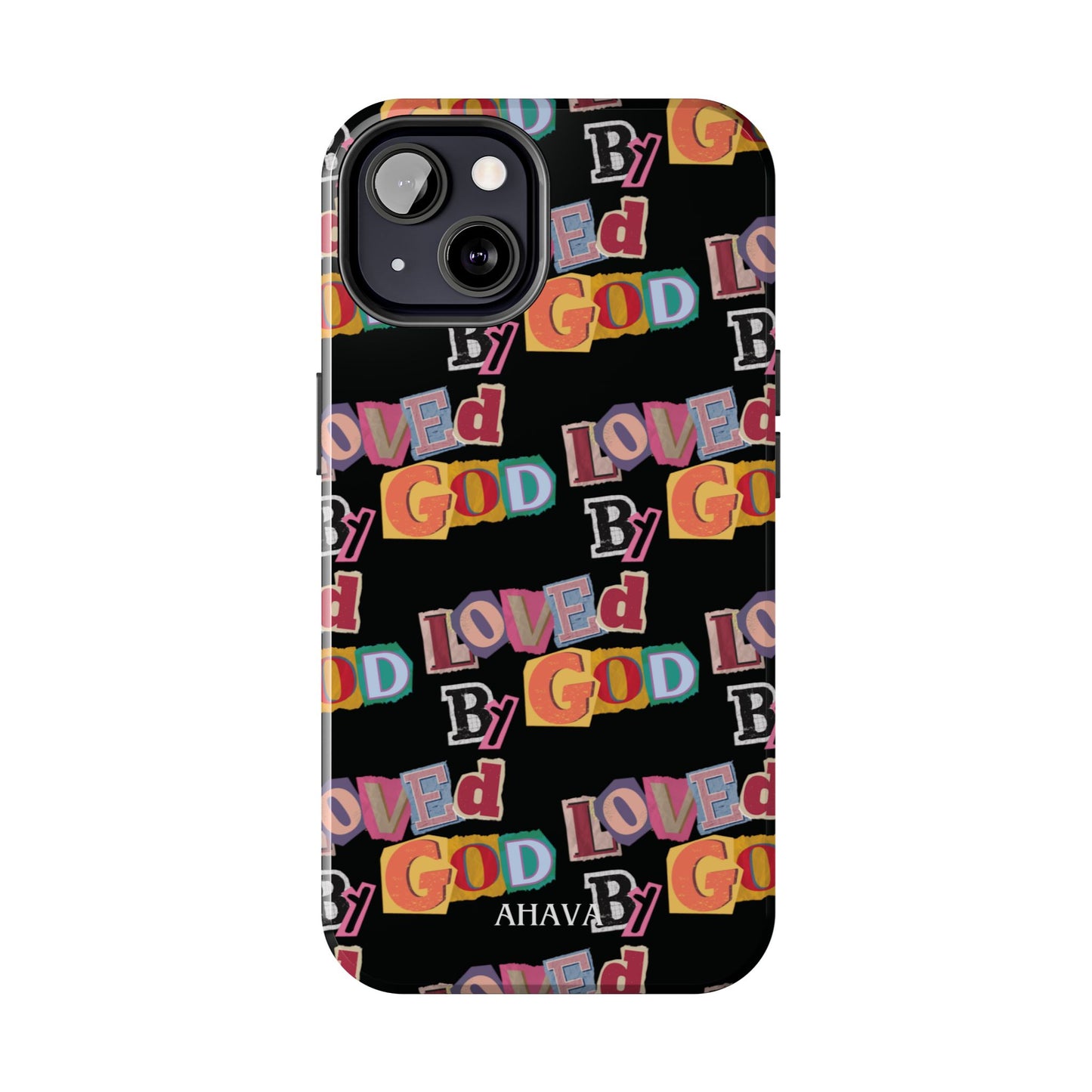 "Loved by God" Black Phone Case