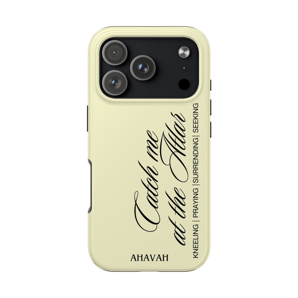 Catch Me at the Altar Phone Case - Lemon Cream
