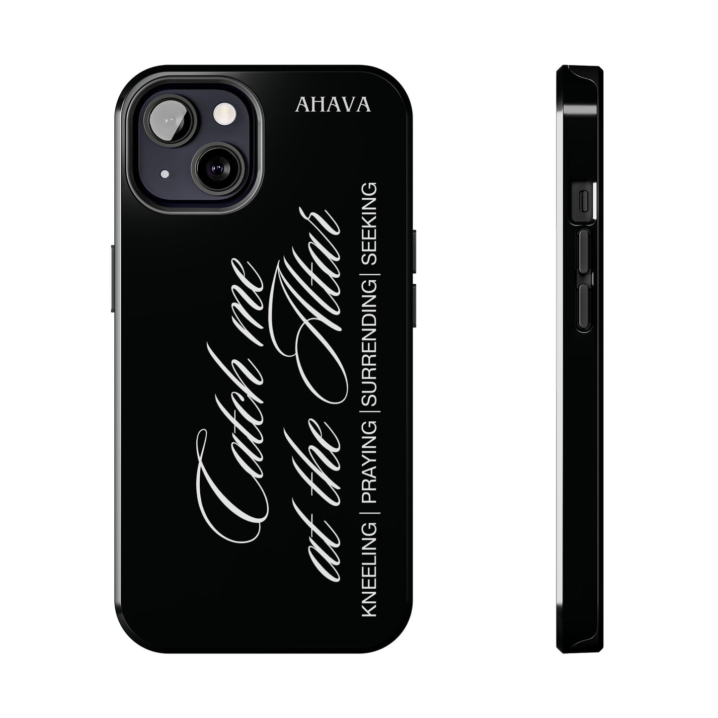 "Catch Me at the Altar" Black Phone Case