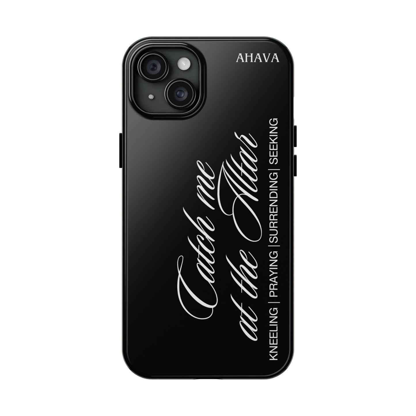 "Catch Me at the Altar" Black Phone Case