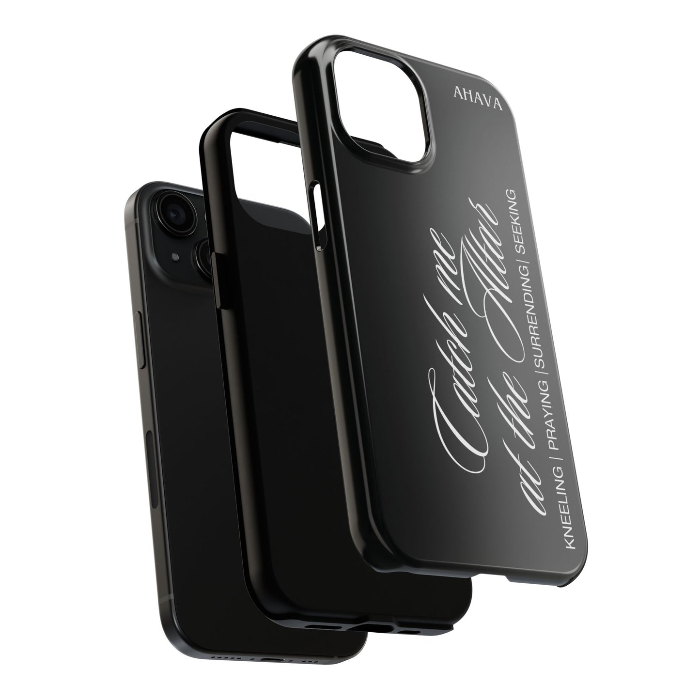 "Catch Me at the Altar" Black Phone Case