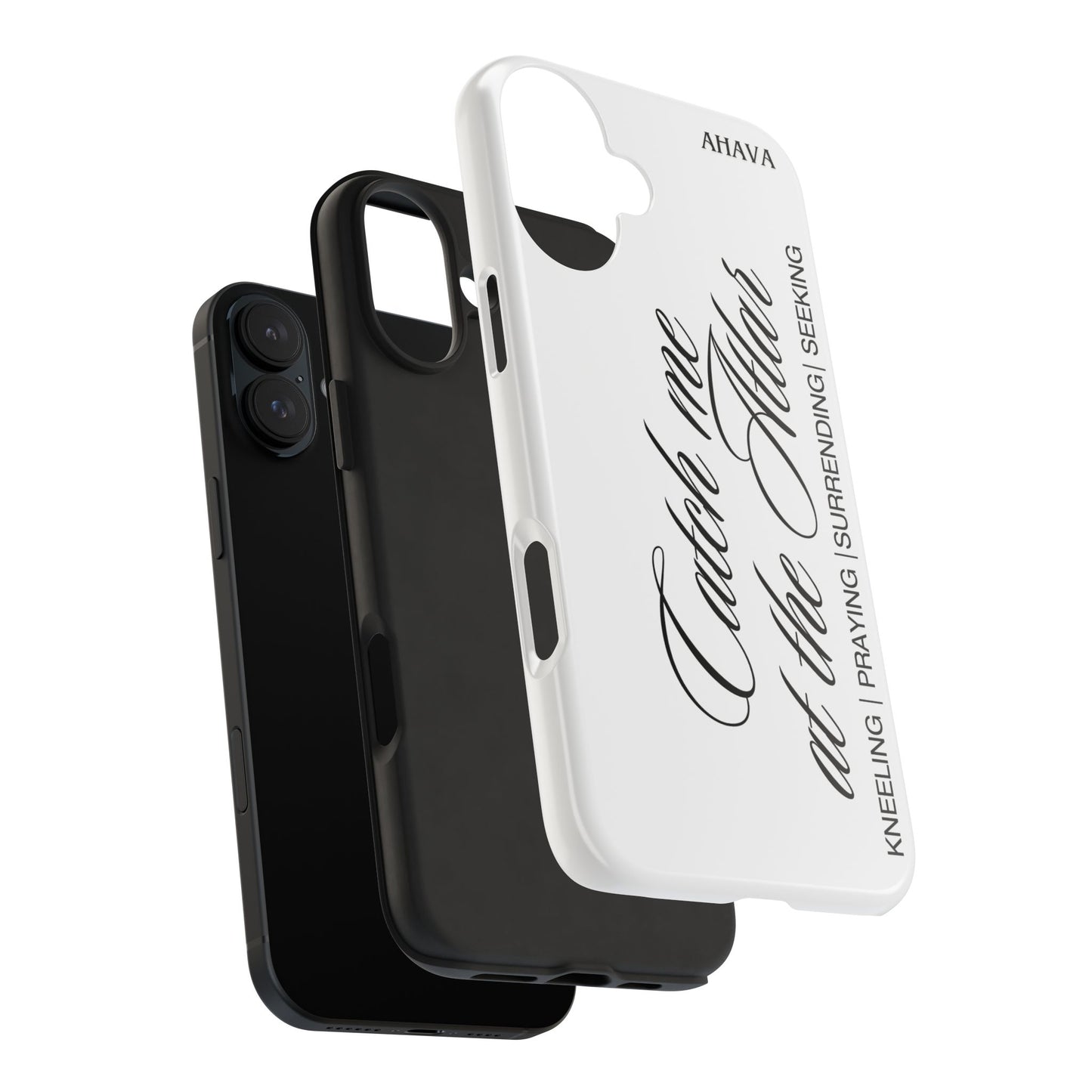 "Catch Me at the Altar" White Phone Case