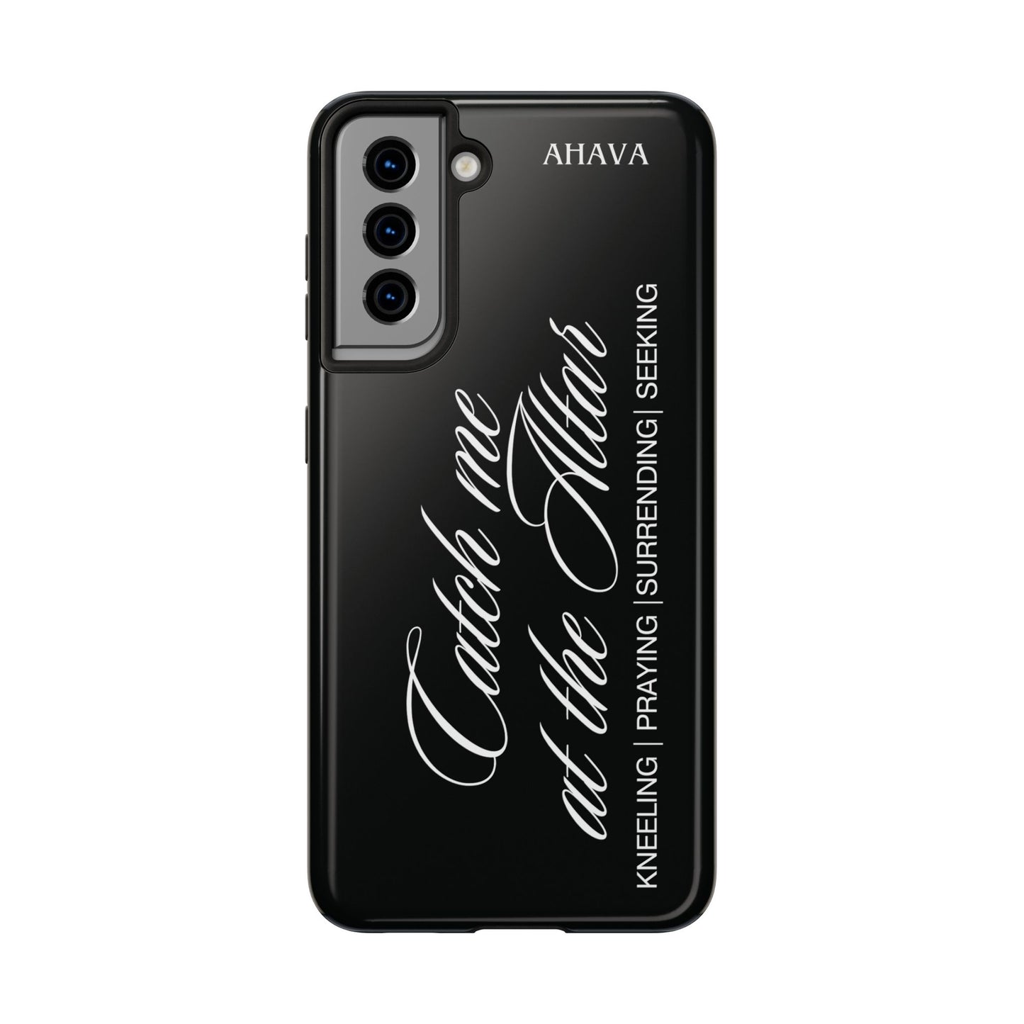 "Catch Me at the Altar" Black Phone Case