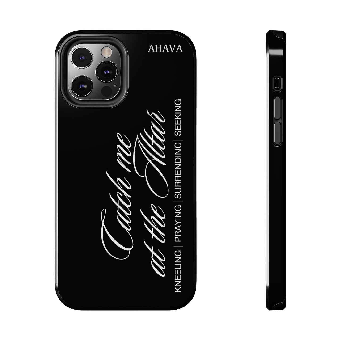 "Catch Me at the Altar" Black Phone Case