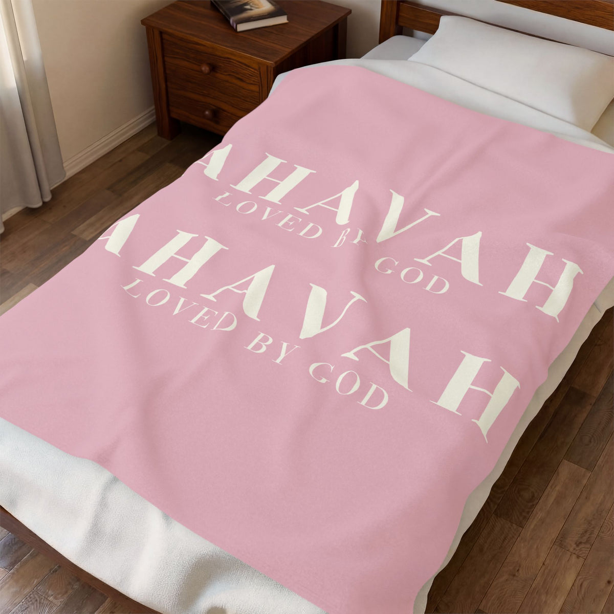 Ahavah Signature Blanket – Cashmere Pink