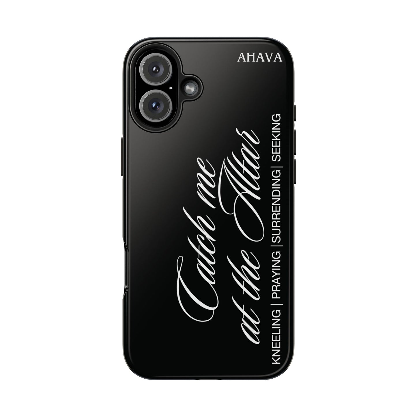 "Catch Me at the Altar" Black Phone Case