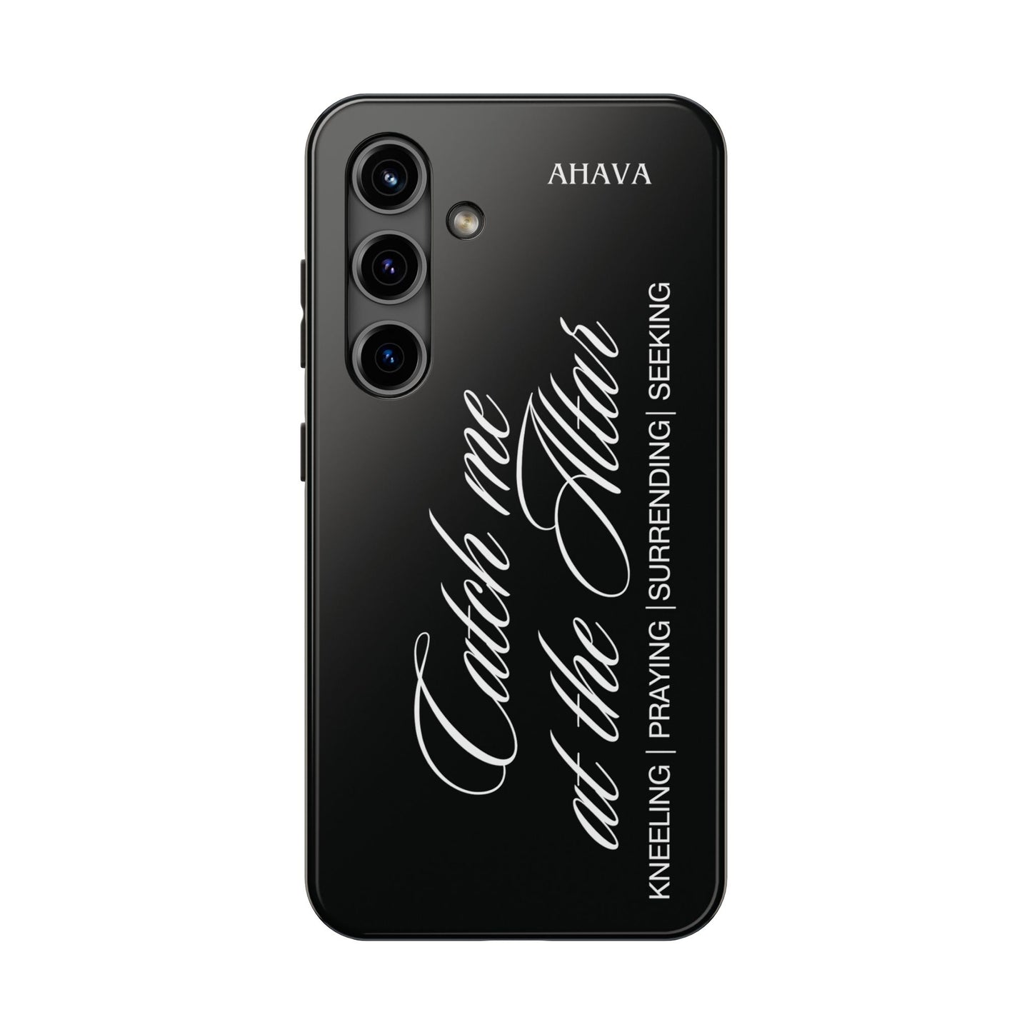 "Catch Me at the Altar" Black Phone Case