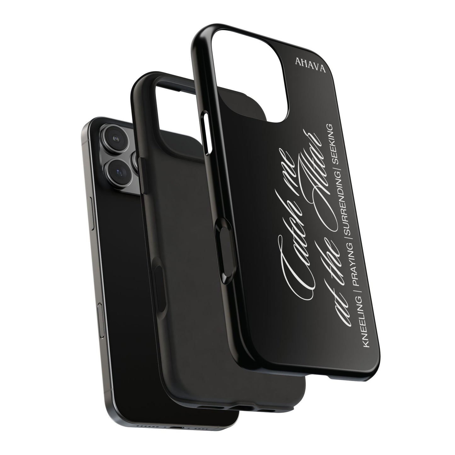 "Catch Me at the Altar" Black Phone Case