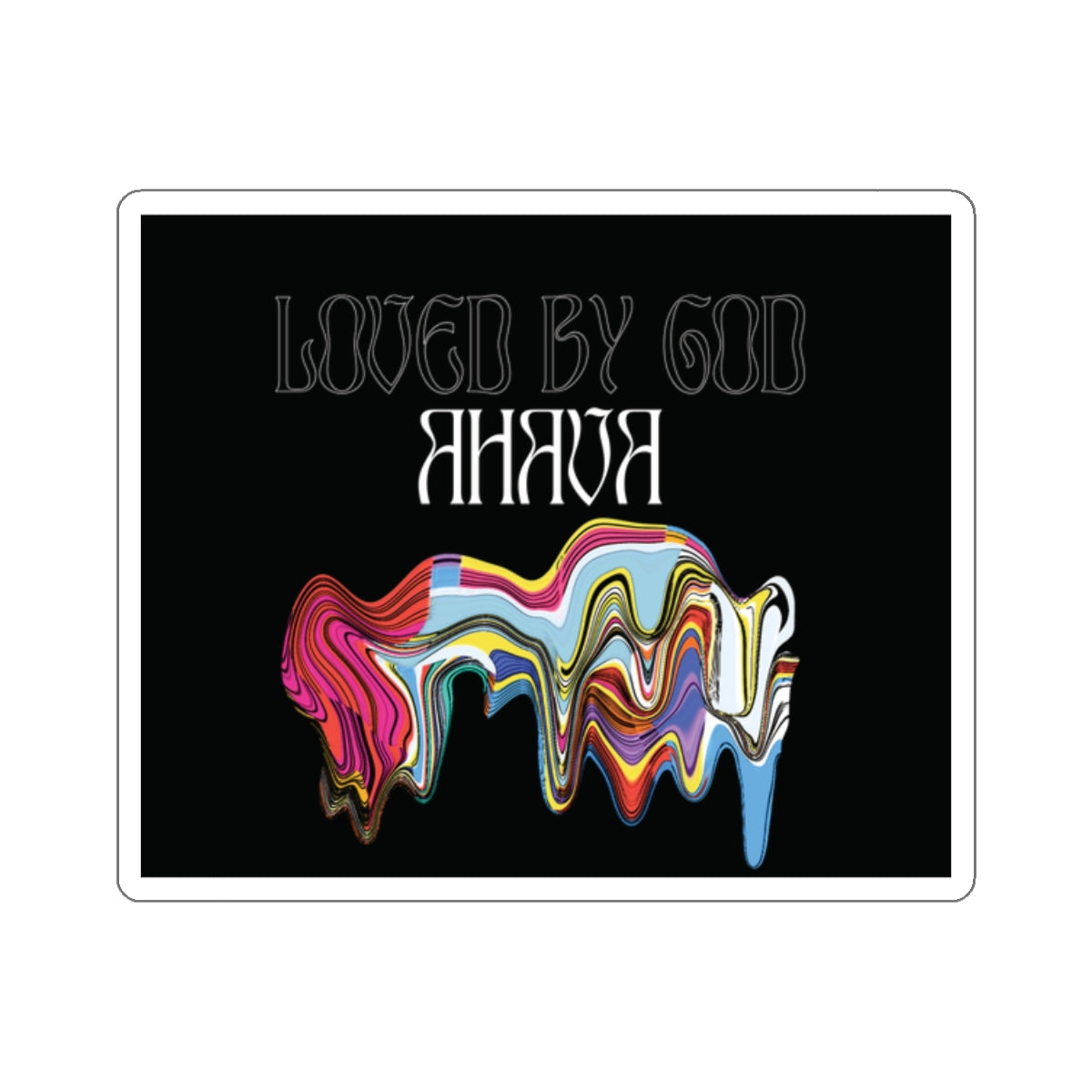 Ahava Retro Sticker