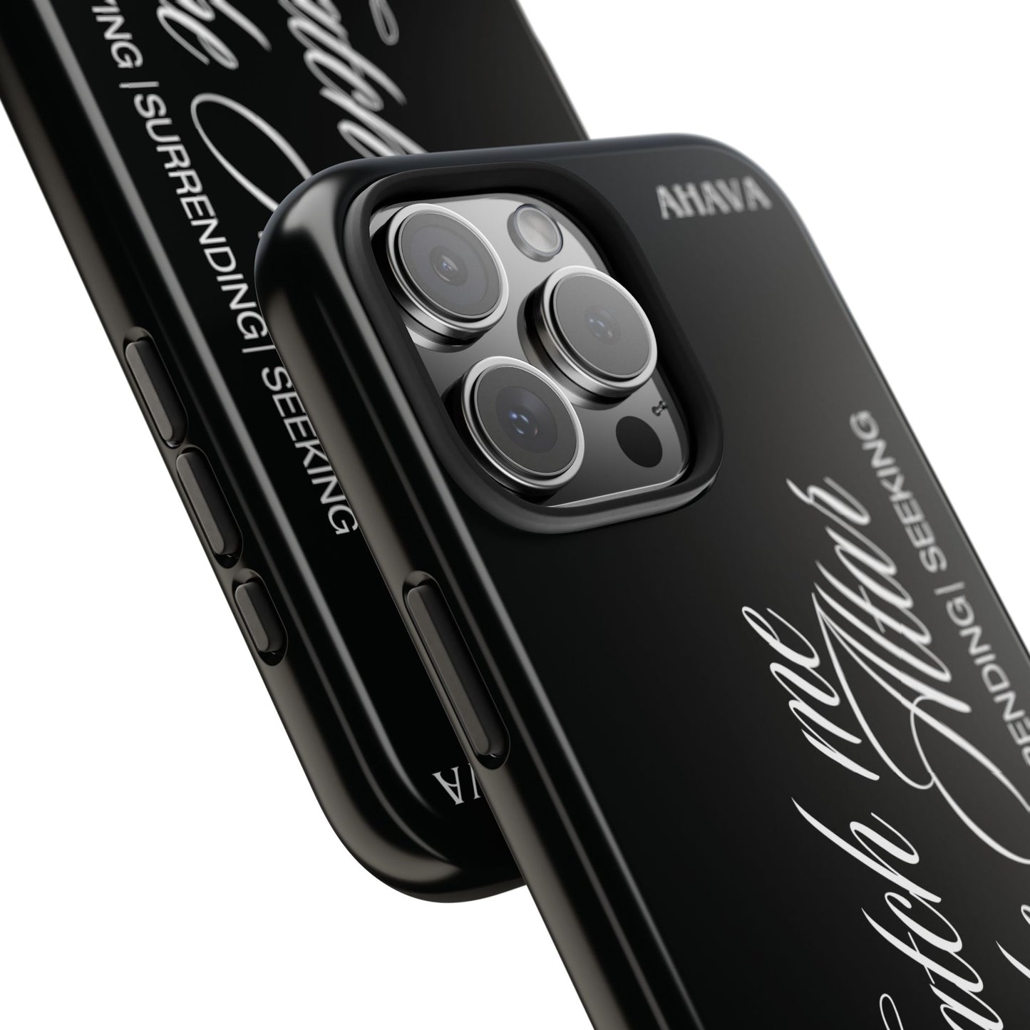 "Catch Me at the Altar" Black Phone Case