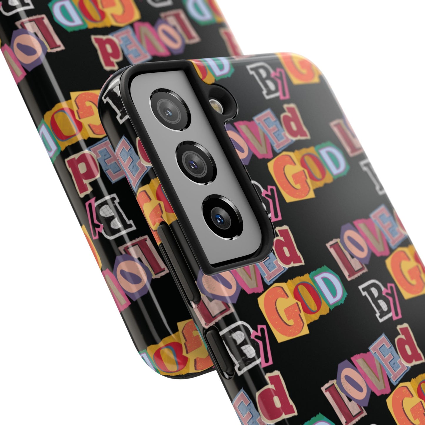 "Loved by God" Black Phone Case