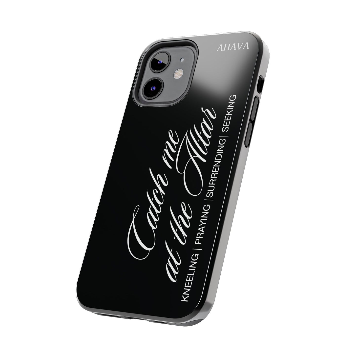 "Catch Me at the Altar" Black Phone Case