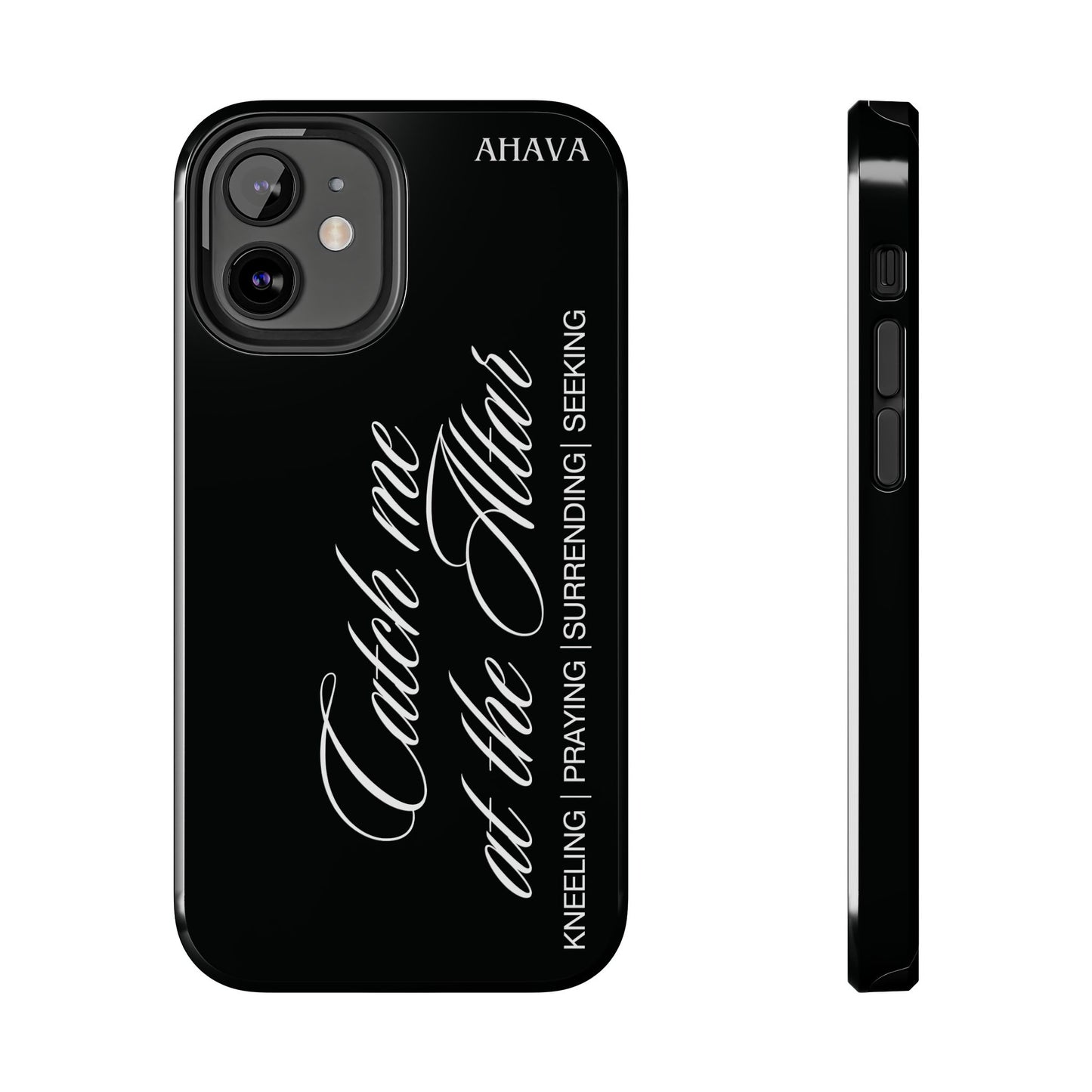 "Catch Me at the Altar" Black Phone Case