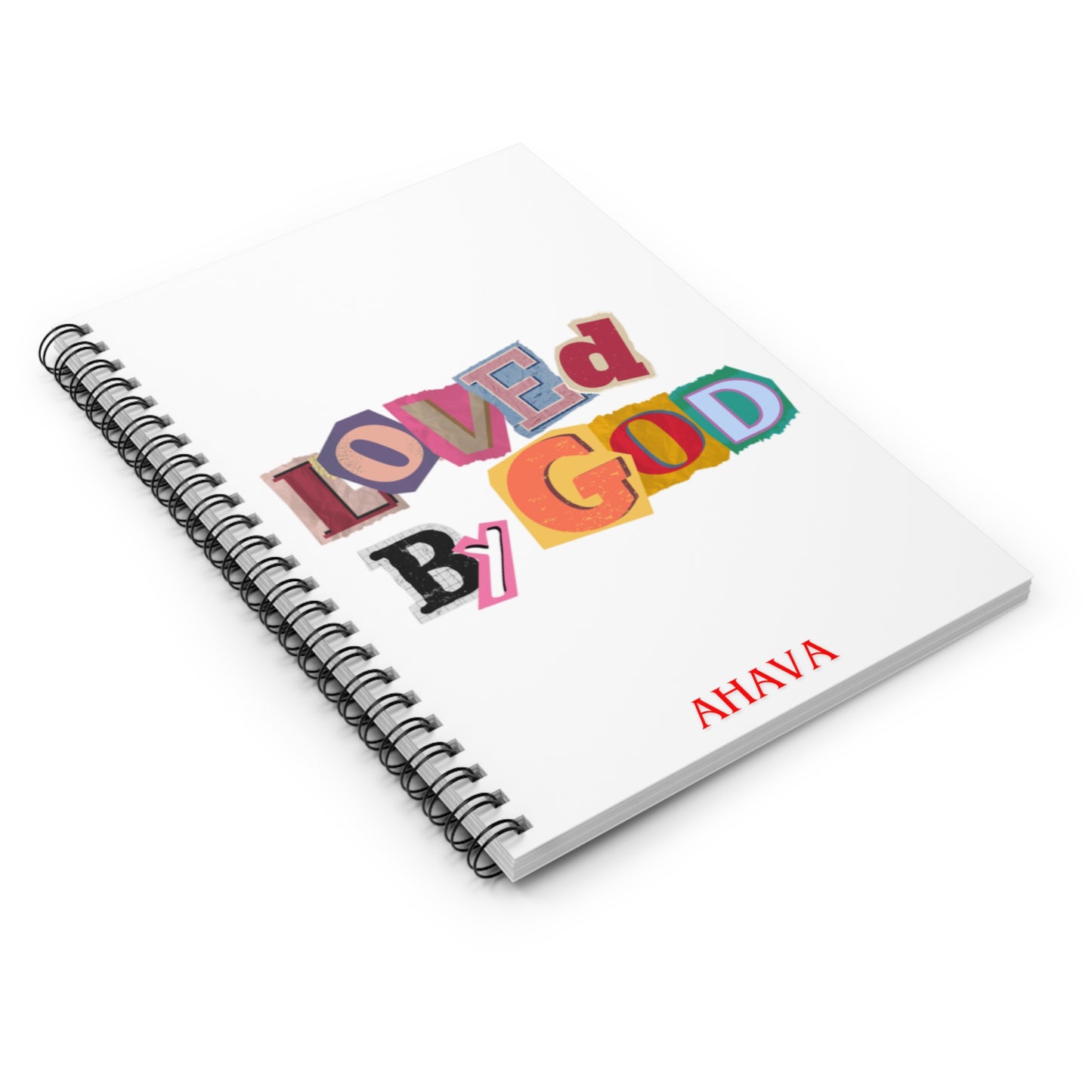 "Loved by God" White notebook