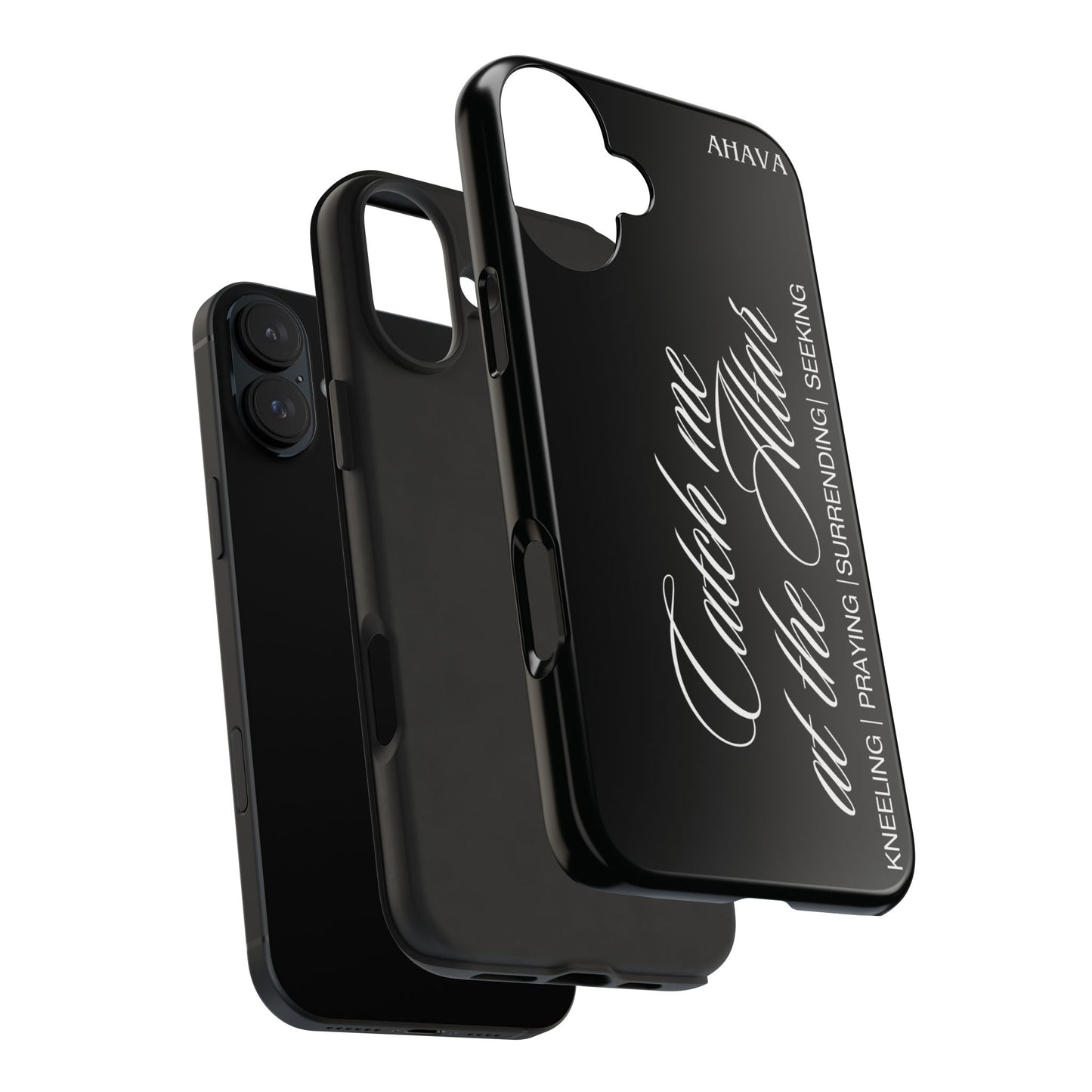 "Catch Me at the Altar" Black Phone Case